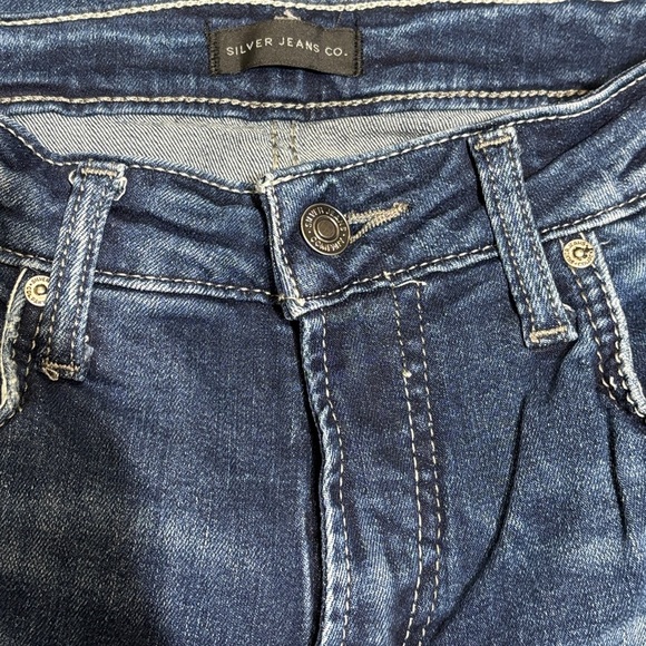 Silver Jeans Blue Straight Leg Classic Denim - Picture 3 of 4